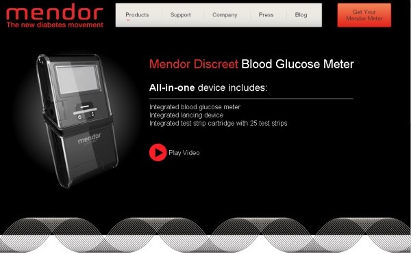 Mendor｜糖尿病患者向けのオールインワン血糖値測定器