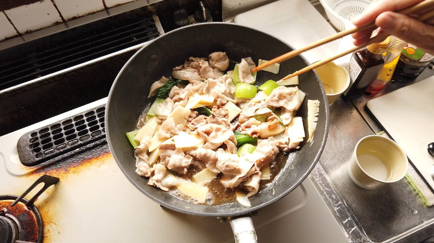 豚肉と筍のオイスターソース炒めの作り方 簡単たけのこレシピ ばあちゃんの料理教室 How To Make Stir Fry Pork And Bamboo Shoots With Oyster Sauce Recipe