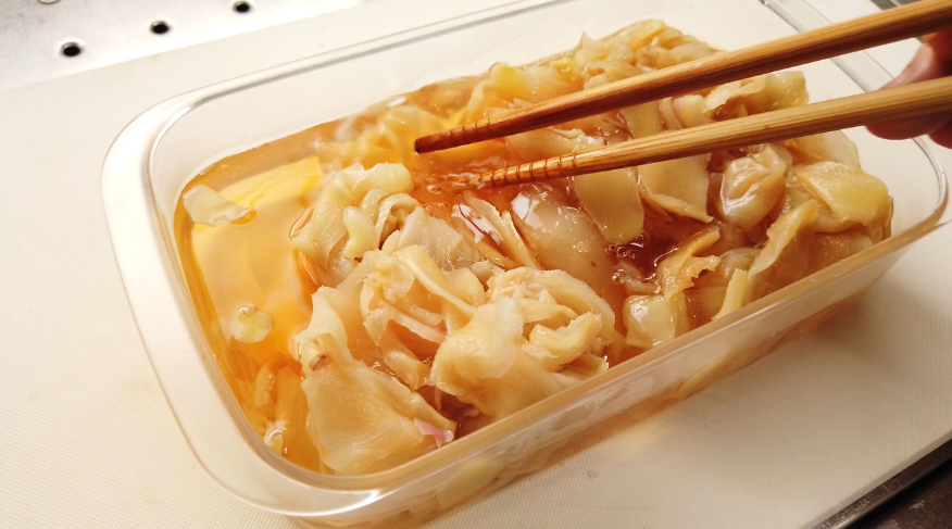 新生姜の甘酢漬け（ガリ）の作り方・簡単レシピ【ばあちゃんの料理教室】