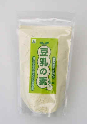 豆乳の素（粉末豆乳）は国産大豆使用。
